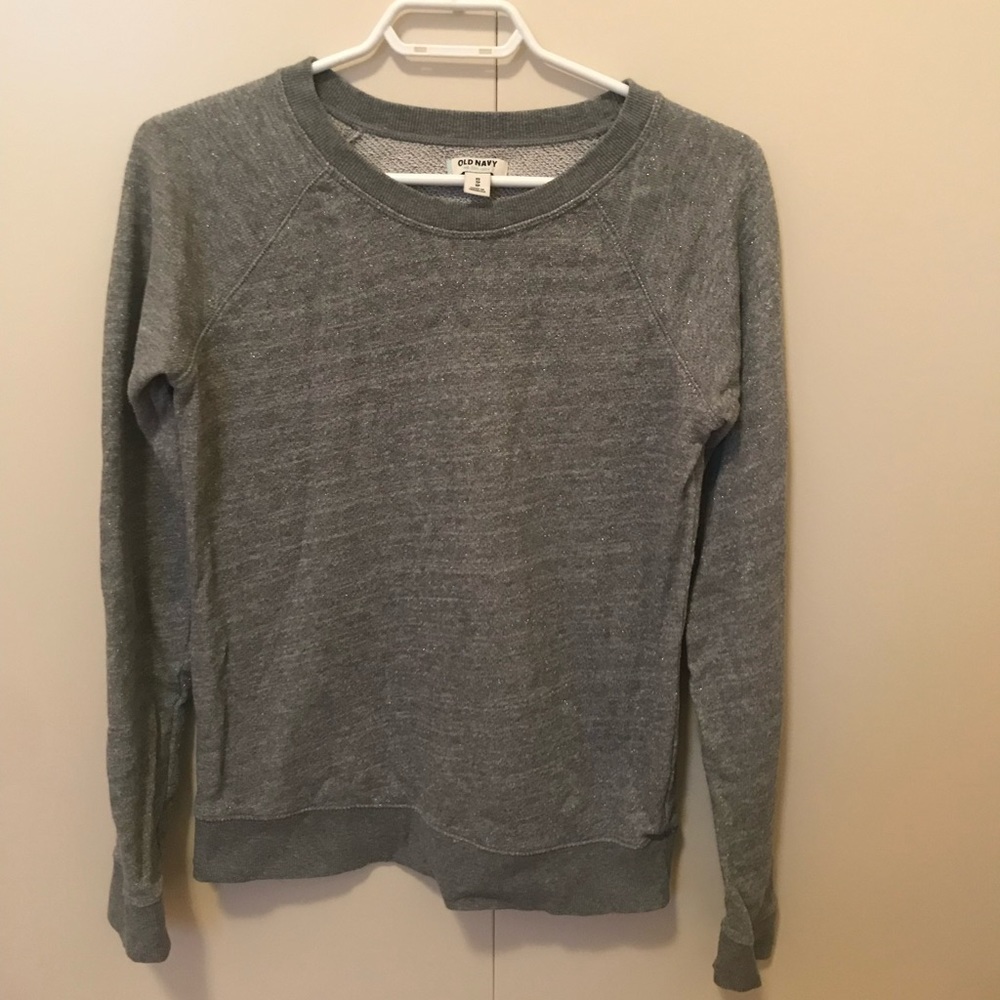 ⭐️4/$20⭐️Gray Sparkle Sweatshirt size XS